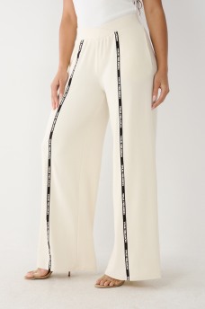 WIDE LEG LOGO TRIM JOGGER, image 4