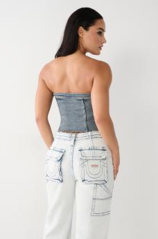 DENIM TUBE TOP, image 5