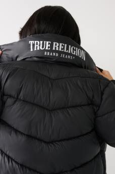 TRUE RELIGION LOGO LONGLINE PUFFER, image 2