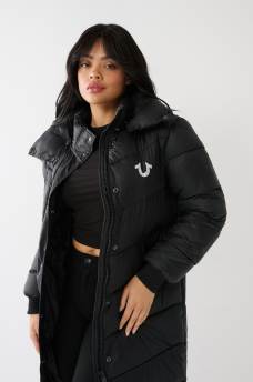 TRUE RELIGION LOGO LONGLINE PUFFER, image 3