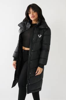 TRUE RELIGION LOGO LONGLINE PUFFER, image 4