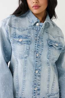 CRYSTAL OVERSIZED JIMMY JACKET, image 1