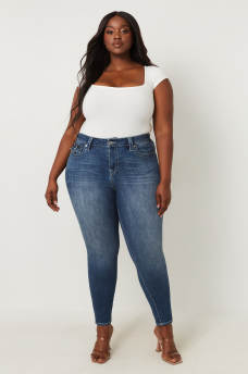 PLUS JENNIE MID RISE SKINNY JEAN, image 2