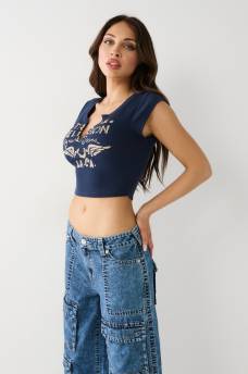 NOTCH CROP TEE, image 3