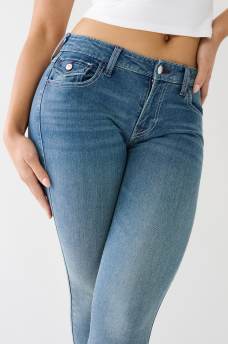 JEAN SKINNY COUPE GALB&Eacute;E MI-TAILLE &Agrave; COUTURES SIMPLES JENNIE, image 4