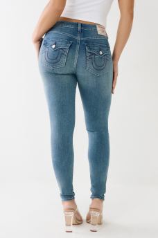 JEAN SKINNY COUPE GALB&Eacute;E MI-TAILLE &Agrave; COUTURES SIMPLES JENNIE, image 6