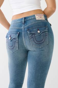 JEAN SKINNY COUPE GALB&Eacute;E MI-TAILLE &Agrave; COUTURES SIMPLES JENNIE, image 1