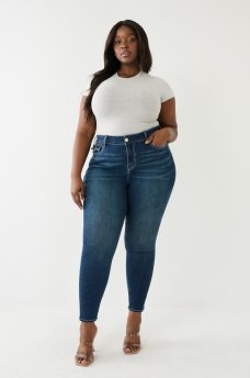  PLUS JENNIE MID RISE FLAP SKINNY JEAN, image 2
