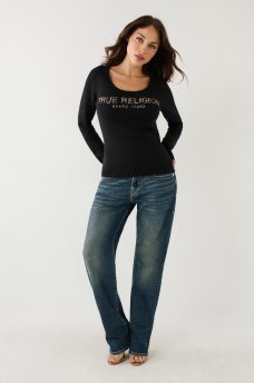 TRUE RELIGION CRYSTAL LOGO SWEATER, image 4