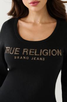 TRUE RELIGION CRYSTAL LOGO SWEATER, image 1