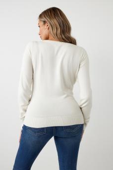 TRUE RELIGION CRYSTAL LOGO SWEATER, image 5