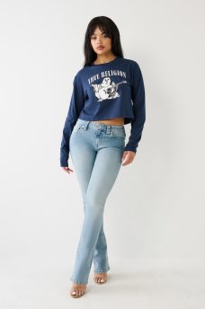 LONG SLEEVE LOGO CROP TEE, image 9