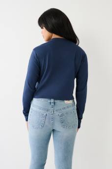 LONG SLEEVE LOGO CROP TEE, image 10