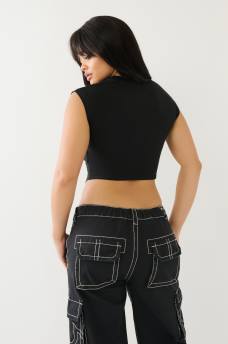 CRYSTAL HS CORSET CROP TOP , image 5