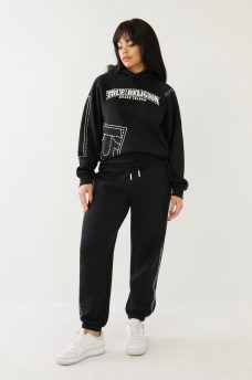 BIG T PUFF PRINT BOYFRIEND JOGGER, image 2