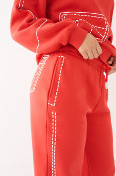 BIG T PUFF PRINT BOYFRIEND JOGGER, image 5