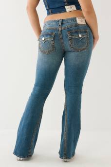  JOEY LOW RISE SADDLE STITCH FLARE JEAN, image 5