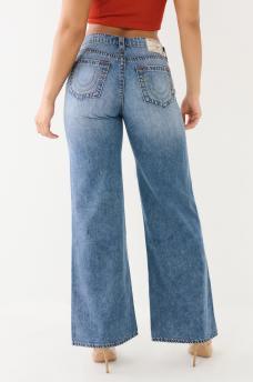 LEILA DISTRESSED WIDE LEG JEAN, image 2