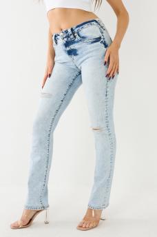  BILLIE ACID WASH STRAIGHT JEAN, image 3