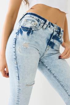  BILLIE ACID WASH STRAIGHT JEAN, image 4