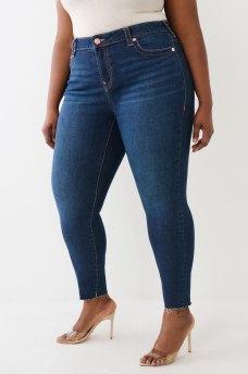 PLUS JENNIE HIGH RISE RAW CUT BIG T CURVY SKINNY JEAN, image 5