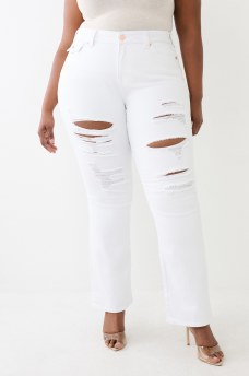 PLUS BECCA DISTRESSED BOOTCUT JEAN, image 3