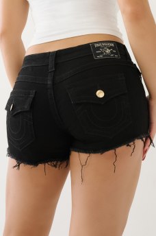 JOEY FRAYED LOW RISE DENIM SHORT, image 5