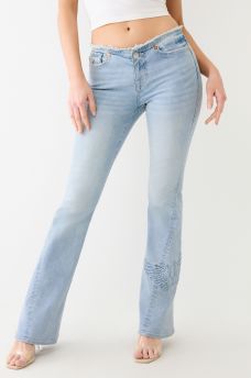 JOEY FRAYED WING HORSESHOE FLARE JEAN, image 4