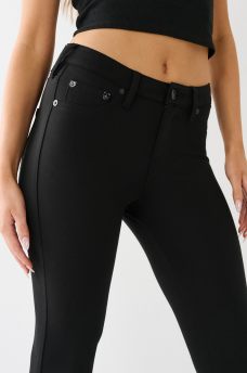 PANTALON COUPE BOTILLON ET COUPE GALB&Eacute;E MI-TAILLE EN PONTE DE ROMA BECCA
