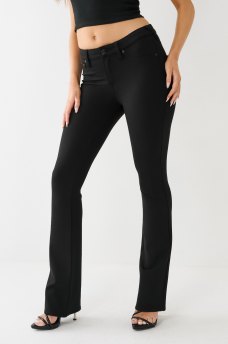 PANTALON COUPE BOTILLON ET COUPE GALB&Eacute;E MI-TAILLE EN PONTE DE ROMA BECCA