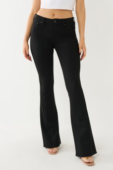 JOEY PONTE MID RISE CURVY FLARE PANTS , image 3
