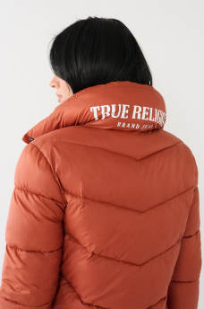 TRUE RELIGION LOGO LONGLINE PUFFER, image 4