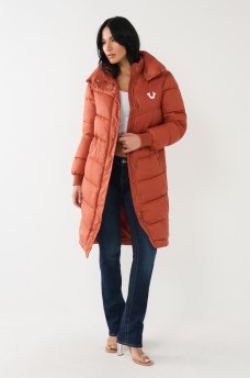 TRUE RELIGION LOGO LONGLINE PUFFER, image 5