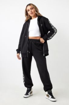 CRYSTAL HORSESHOE BOX HIGH RISE BOYFRIEND JOGGER