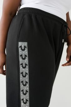 CRYSTAL HORSESHOE BOX HIGH RISE BOYFRIEND JOGGER