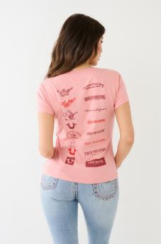 CRYSTAL HS MULTI LOGO TEE, image 6