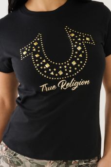 STUDDED HORSESHOE TEE, image 1
