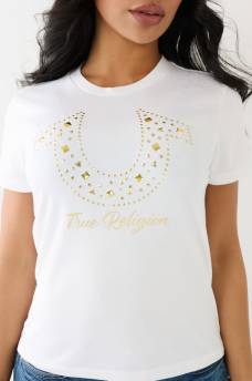 STUDDED HORSESHOE TEE, image 1