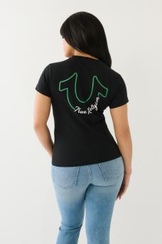 GLITTER HS TR LOGO TEE, image 1