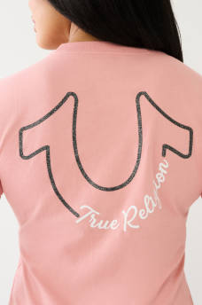 GLITTER HS TR LOGO TEE, image 1