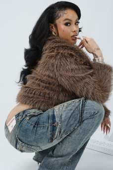 FAUX FUR SHORT COAT
