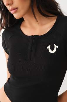 HORSESHOE HOOK & EYE BABY TEE, image 2