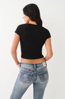 HORSESHOE HOOK & EYE BABY TEE, image 6