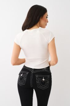 HORSESHOE HOOK & EYE BABY TEE, image 5