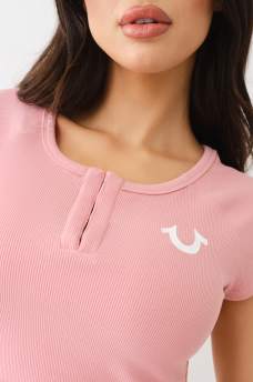 HORSESHOE HOOK & EYE BABY TEE, image 2