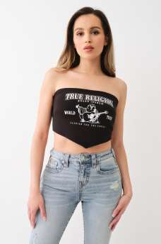 BUDDHA LOGO SCARF TOP, image 3