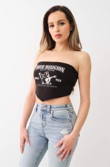 BUDDHA LOGO SCARF TOP, image 5