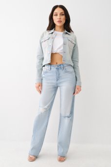 SARAH DISTRESSED HIGH RISE JEAN, image 5