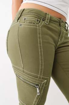 BECCA LOW RISE BIG T CARGO BOOTCUT PANT, image 2
