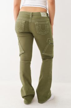 BECCA LOW RISE BIG T CARGO BOOTCUT PANT, image 3